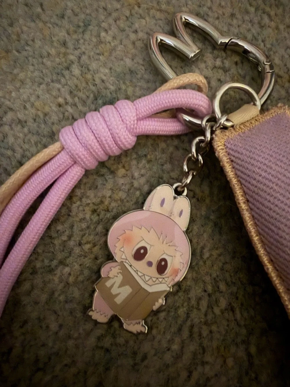 PopMart, Pin for Love Lavender 'M' Letter Keychain Charm - Picture 2 of 3
